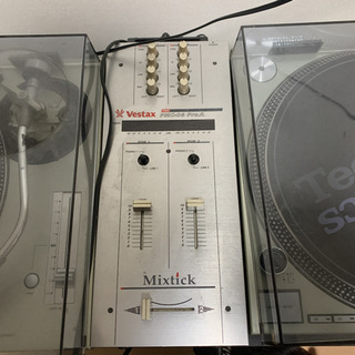 Technicsターンテーブル×2 ミキサーVestax3点セッ...