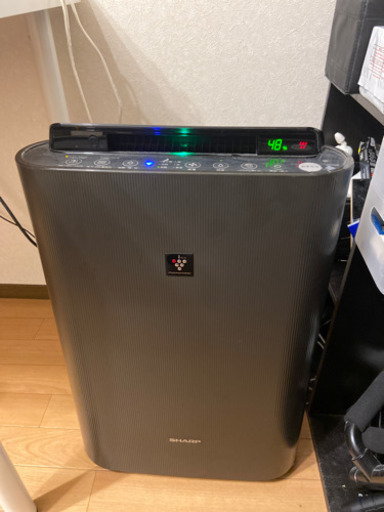 美品】 シャープ 空気清浄機 KC-G50-H ブラック 2019年製 中古品