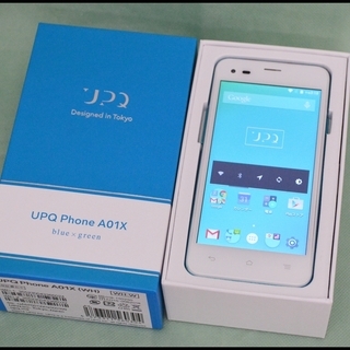 中古 UPQ Phone A01X ホワイト SIMフリースマホ 本体