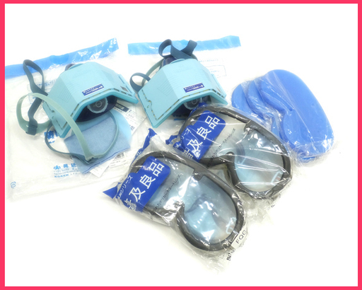 [K1125C] 未使用 興研 防じんマスク 1005R-07/1005R-08 理研オプテック 保護ゴーグル FQG-1 替レンズ付き