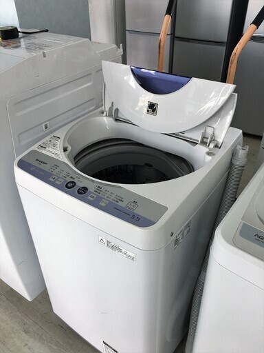 シャープ5.5K洗濯機Ag＋イオンコート　分解クリーニング済み！！！