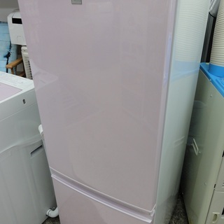 SHARP/シャープ 2ドア冷蔵庫 2018年製 168L SJ-17E5-KP ピンク 