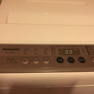 洗濯機 Panasonic使用2年未満 