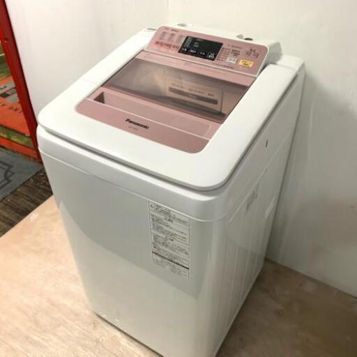 中古 7.0kg 送風乾燥機能付 全自動洗濯機 パナソニック エコナビ NA-FA70H1-P 2015年製造 インバーター ピンク 二人暮らし まとめ洗い 新生活家電 世帯向け 6ヶ月保証付き
