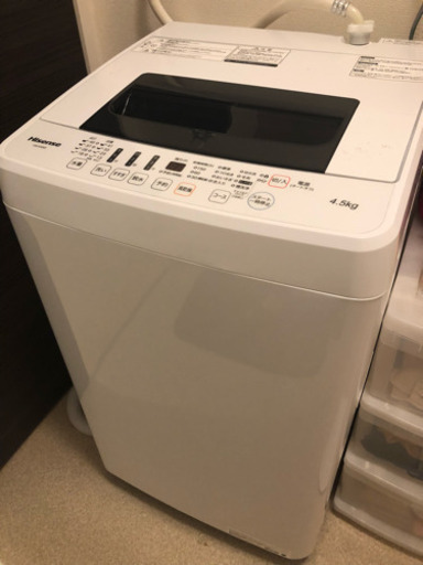 【購入後2年以内美品】ハイセンス 洗濯機