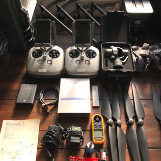DJI INSPIRE2 COMBO 他付属品多数セット 4K 5.2K 空撮カメラの最高峰インスパイア２ サーキット撮影 山岳撮影 最高速度９４km