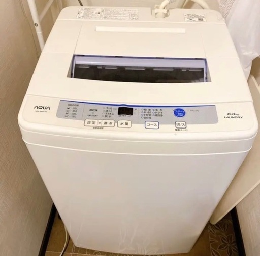AQUA 全自動洗濯機 AQW-S60E 2017年製