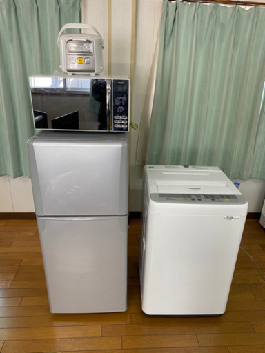 1人暮らしセット　洗濯機　冷蔵庫　電子レンジ　炊飯器