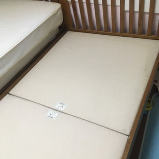 日程調整中　無印良品　シングルベッド　２台　引き出し付き