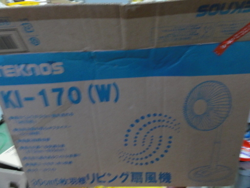 東０５１　テクノス　リビング　扇風機　（家庭用） 型番　KI-170（W)　未使用品