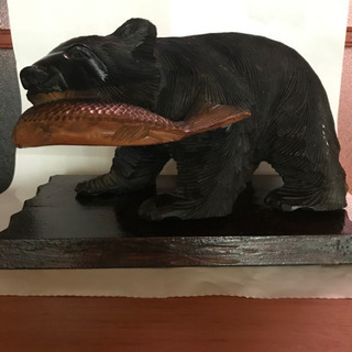 木彫り熊の置物　