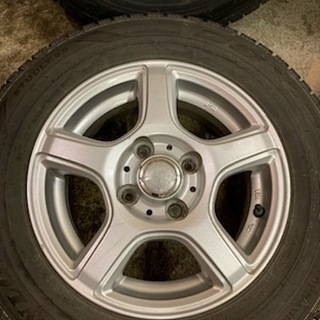 DUNLOP DSX-2 155/80R13】スタッドレス 4本【社外アルミ 13インチ 