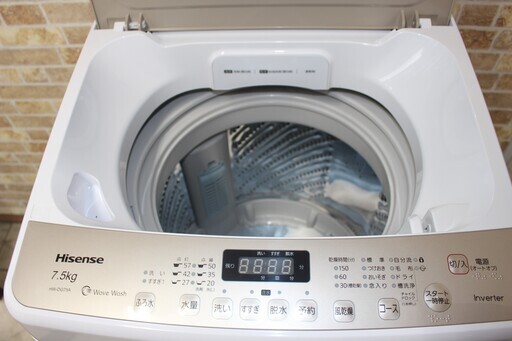 高年式18年製 Hisense 洗濯機 7.5㎏ ★送料・設置無料★店頭取引歓迎