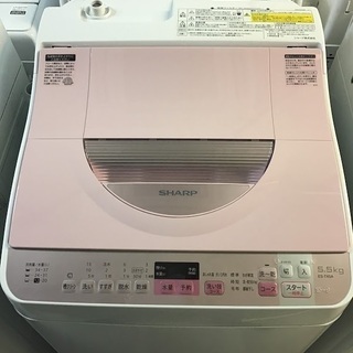 【送料無料・設置無料サービス有り】洗濯乾燥機 2017年製 SHARP ES-TX5A-P 中古