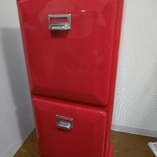 ✨️美品✨️ DULTON トラッシュカン ダブル デッカー ゴミ箱 レッド DULTON ゴミ箱 ダブルデッカー ごみ箱 ダストボックス 分別