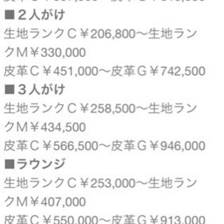Ligne roset 高級ソファ3点セット