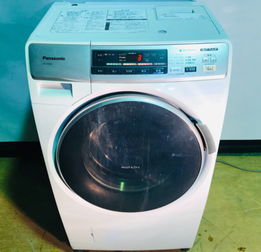 格安✨ドラム式洗濯機✨Panasonic✨エコナビ搭載✨完動品