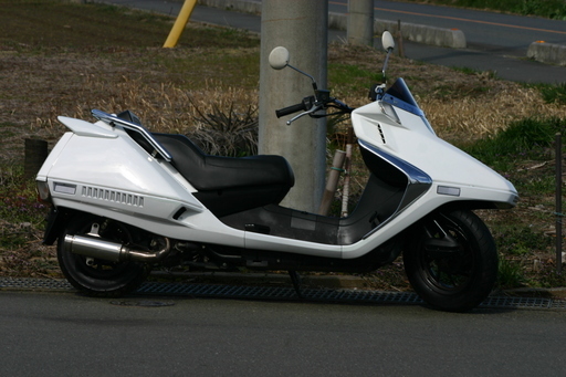 自賠責保険付-埼玉発543】HONDA フュージョンX ホワイト タイヤ/シート