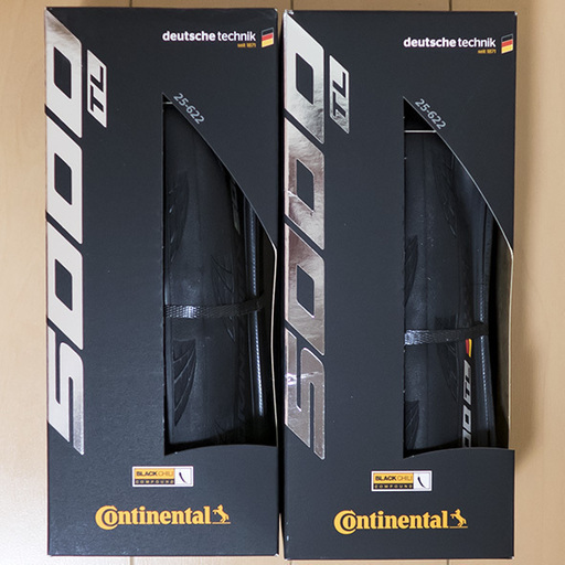 新品 未使用 コンチネンタル　グランプリ　チューブレス　 5000 700 × 25C 2本 セット