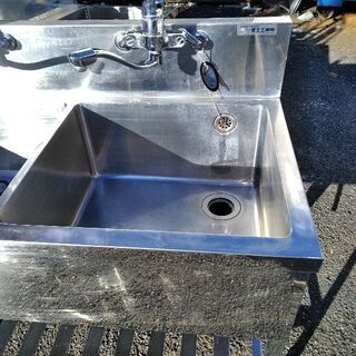2層シンク　業務用　蛇口付き　横浜周辺無料配送