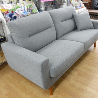 モデルルーム展示品 3人掛け ソファ 布製 幅185㎝ 座面までの高さ44㎝ 西岡店