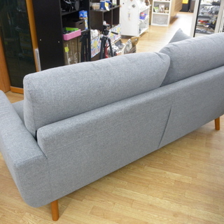 モデルルーム展示品 3人掛け ソファ 布製 幅185㎝ 座面までの高さ44㎝ 西岡店