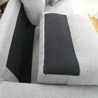 モデルルーム展示品 3人掛け ソファ 布製 幅185㎝ 座面までの高さ44㎝ 西岡店