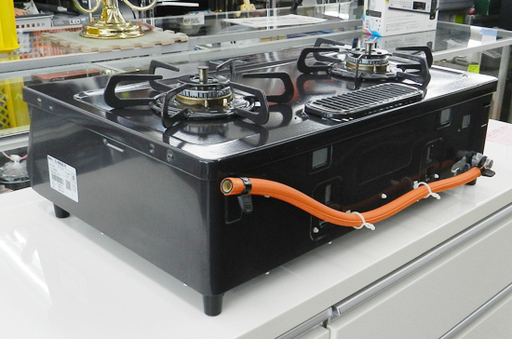 都市ガステーブル 2017年製 IC-N86B-R 美品 Paloma/パロマ右強火 片面