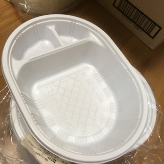 プラスチック使い捨て容器500個カレー皿大量アウトドア蓋つき
