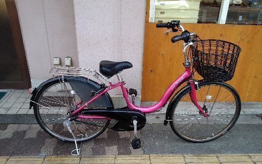 (本体のみ)BRIDGESTONE Assista 26吋電動アシスト自転車(グリッターピンク)