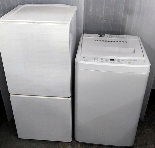 配達設置 家電セット　冷蔵庫　洗濯機　ホワイト家電　一人暮らしに　除菌清掃してお届けです。