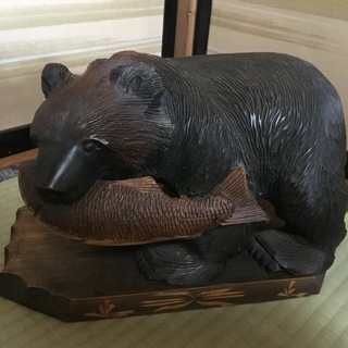 😃🍀再再値下げ　熊　木彫り　北海道　山親爺