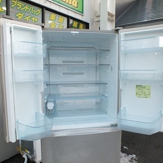 【苫小牧バナナ】2012年製 東芝/TOSHIBA 501L冷蔵庫 両開き GR-E50F(NU) シルバー系 ファミリー向け 清掃済み