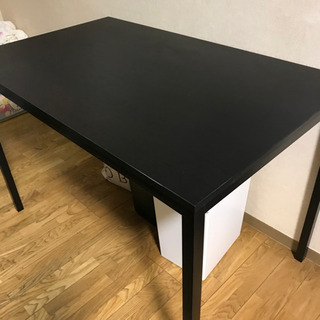 IKEA イケア ダイニングテーブル 木目調 ブラック 黒 