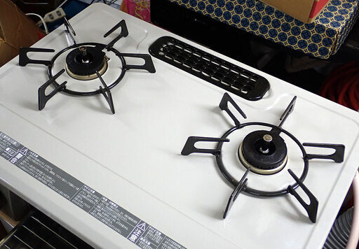 札幌市 リンナイ 都市ガス ガステーブル 12A・13A DCM01BEL 2019年製 中古