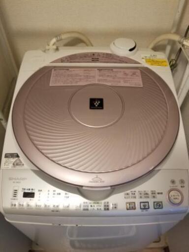 シャープ 8kg 洗濯乾燥機 ES-TX820-P ピンク