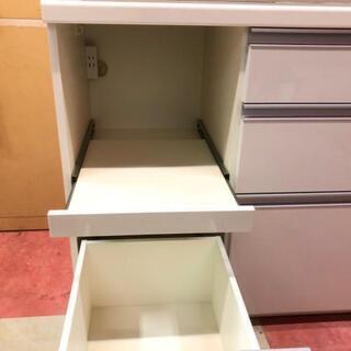 中古 店舗近郊送料格安 パモウナ製 2枚扉ワイドキッチンボード