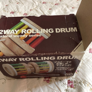 2WAY ROLLING DRUM 木のおもちゃ　ニチガン