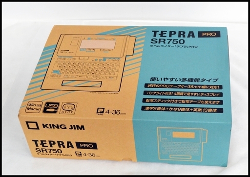未使用 キングジム テプラ プロ SR750 TEPRA PRO ラベルライター KING JIM