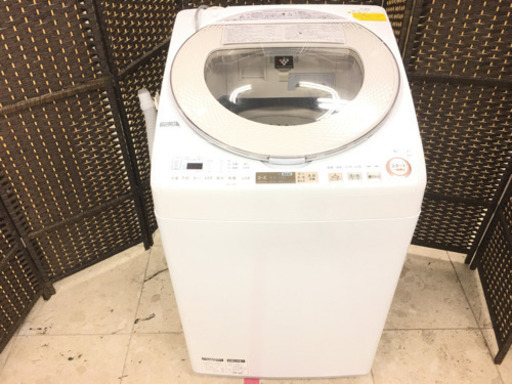 【シャープ洗濯機2017年製　ES-TX9A-N (ゴールド系)