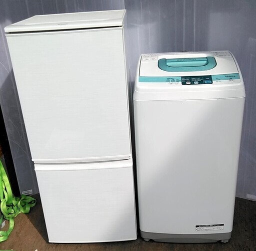 配達設置 生活家電セット　冷蔵庫　どっちでもドア　洗濯機　スリムな5キロ　新生活に