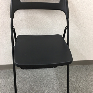 会議用パイプ椅子（黒）
