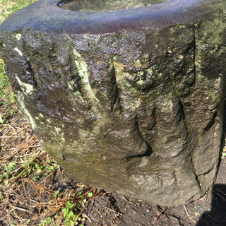 天然石つくばい コケ付き