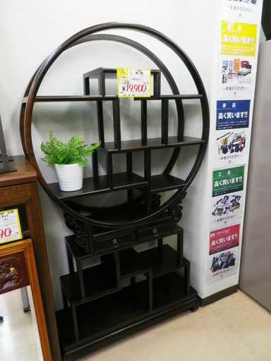 【お買い得品】中国家具 飾り棚 棚 両側引出し 幅102cm☓奥行き29cm☓180cm レア商品