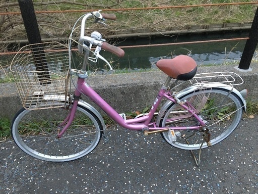 (chariyoshy 出品)24インチ　自転車　ピンク