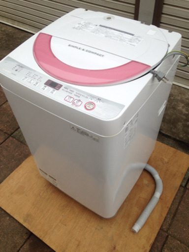 SHARP 全自動電気洗濯機 2016年製 6kg ES-GE60R-P