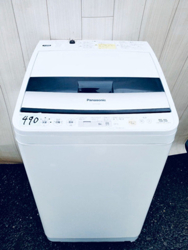 ❶490番 Panasonic✨電気洗濯機乾燥機⚡️ NA-FV55B1‼️