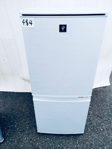 ❷484番 SHARP✨ ノンフロン冷凍冷蔵庫❄️  SJ-PD14W-S‼️