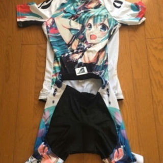 初音ミク サイクルジャージ上下セット 即日取引は値引きします！