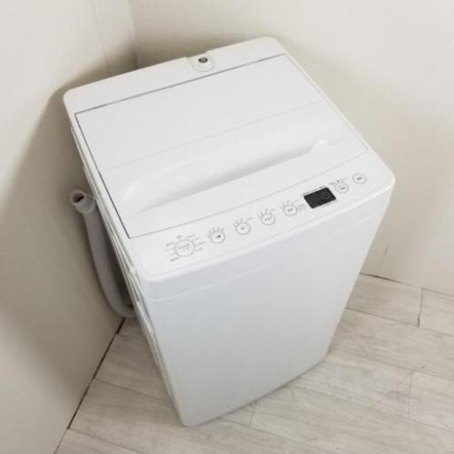 中古 タグレーベルバイアマダナ 4.5kg 全自動洗濯機 デザイナーズ 2018年～2019年製 ホワイト 白 単身用 一人暮らし用 新生活家電 6ヶ月保証付き【型番掲載商品】